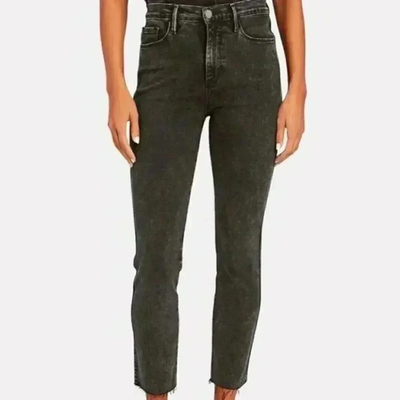 NWT Frame Denim Le Sylvie Slender Straight Jeans in Rockstar Wash - Picture 1 of 8
